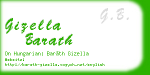 gizella barath business card